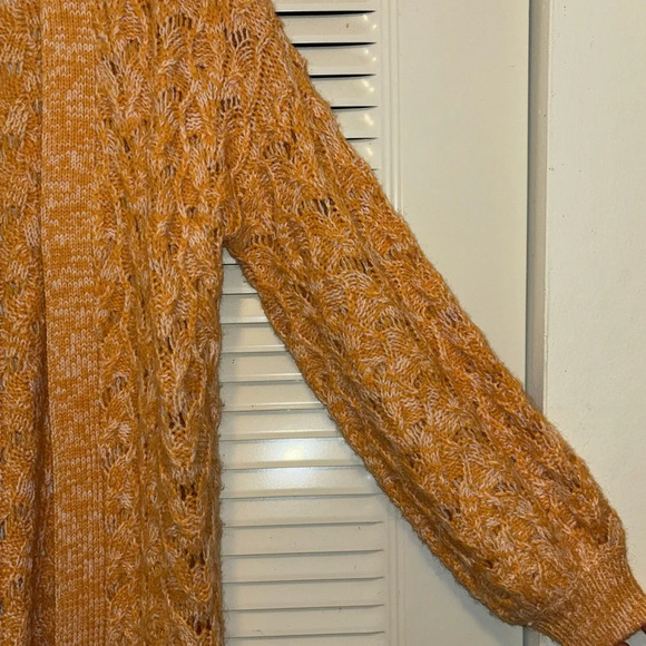 Lauren Conrad Orange Knitted Long Cardigan - Picture 5 of 6